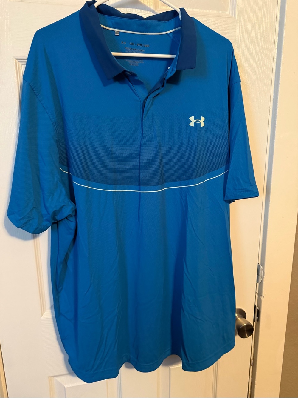 Under Armour Men’s Royal Blue Polo with Navy Collar